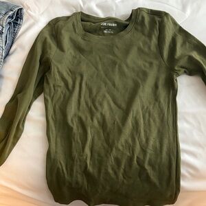Joe Fresh Forest Green Long Sleeve Top